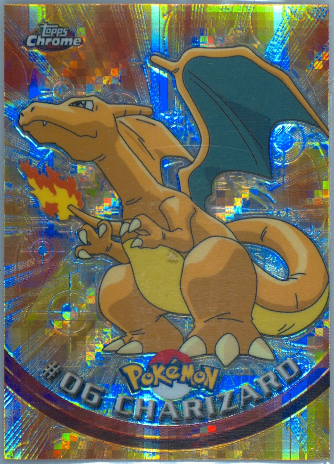 Charizard Tekno (6) 2000 Topps Chrome Pokemon T.V.