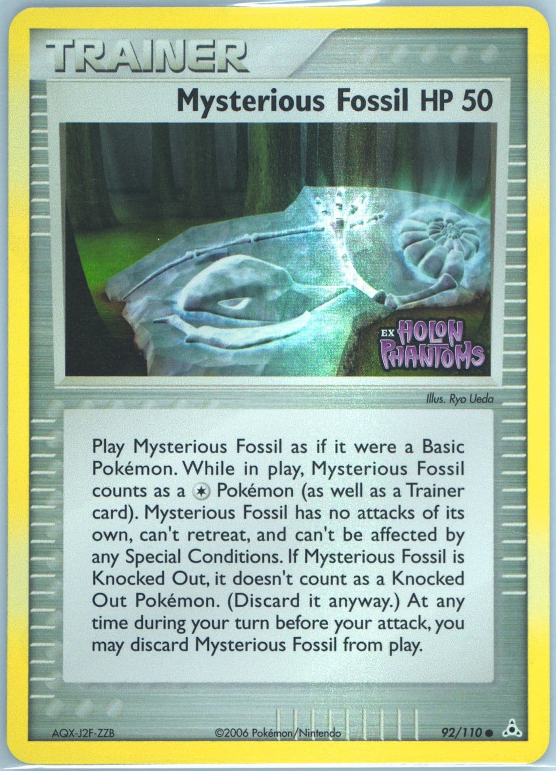 Mysterious Fossil-Reverse Foil (92) 2006 Pokemon EX Holon Phantoms