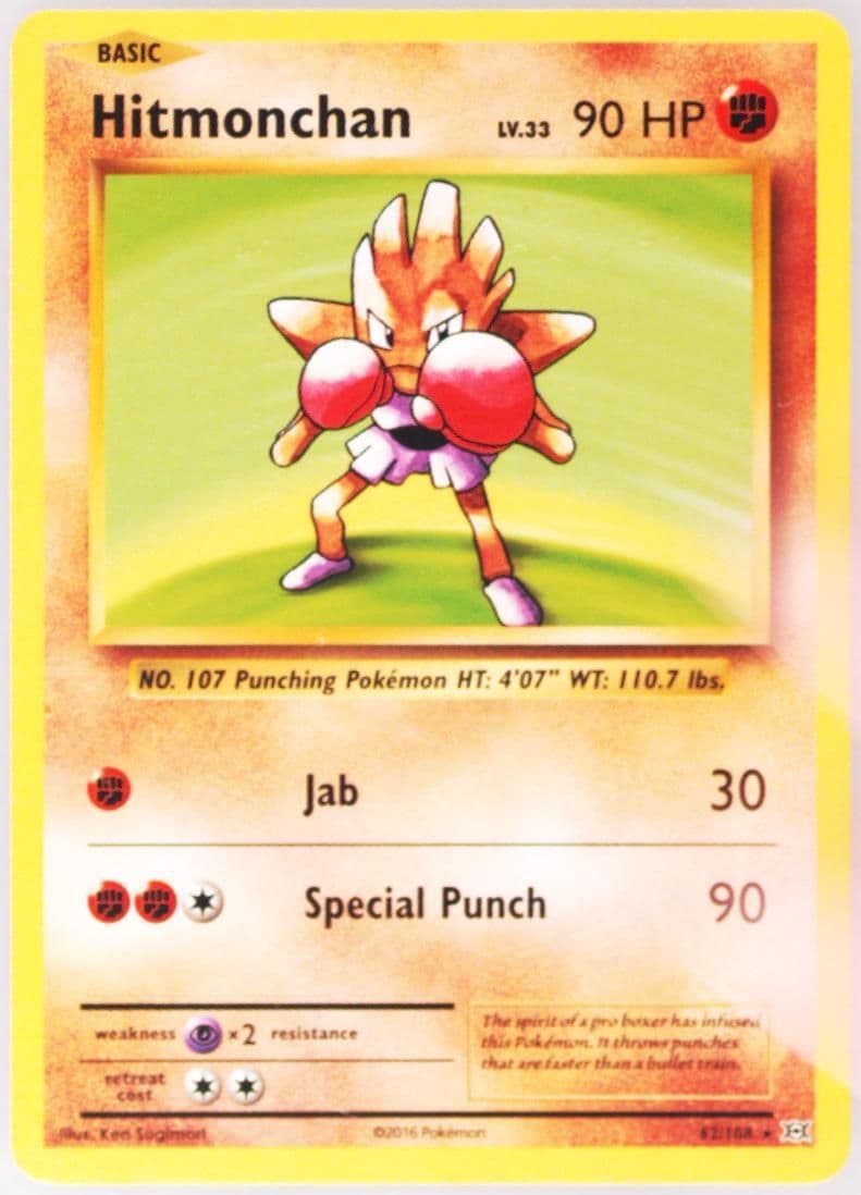 Hitmonchan Prerelease Kit (62) 2016 Pokemon XY Evolutions