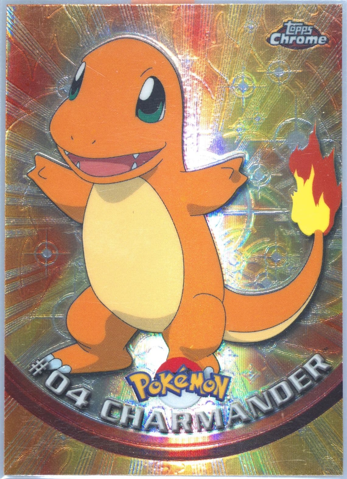 Charmander Spectra (4) 2000 Topps Chrome Pokemon T.V.