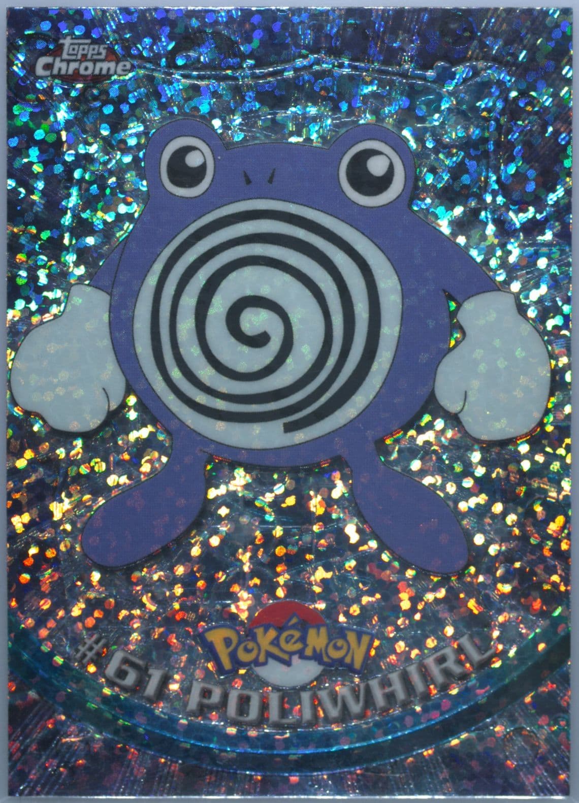 Poliwhirl Sparkle (61) 2000 Topps Chrome Pokemon T.V.