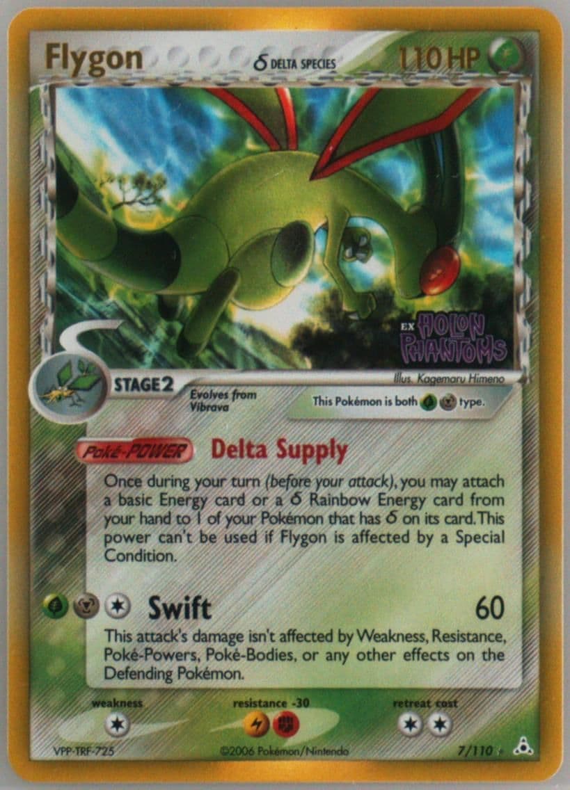 Flygon-Reverse Foil (7) 2006 Pokemon EX Holon Phantoms