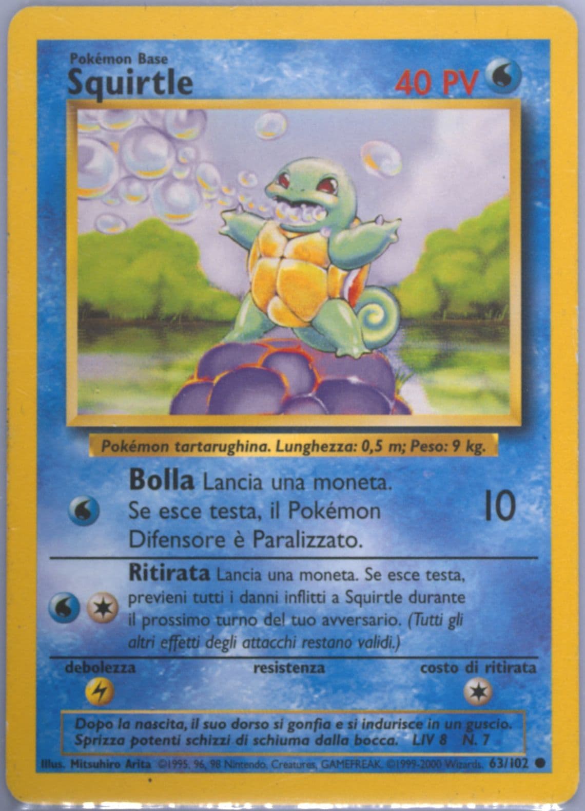 Squirtle Italian (63) 2000 Pokemon Game