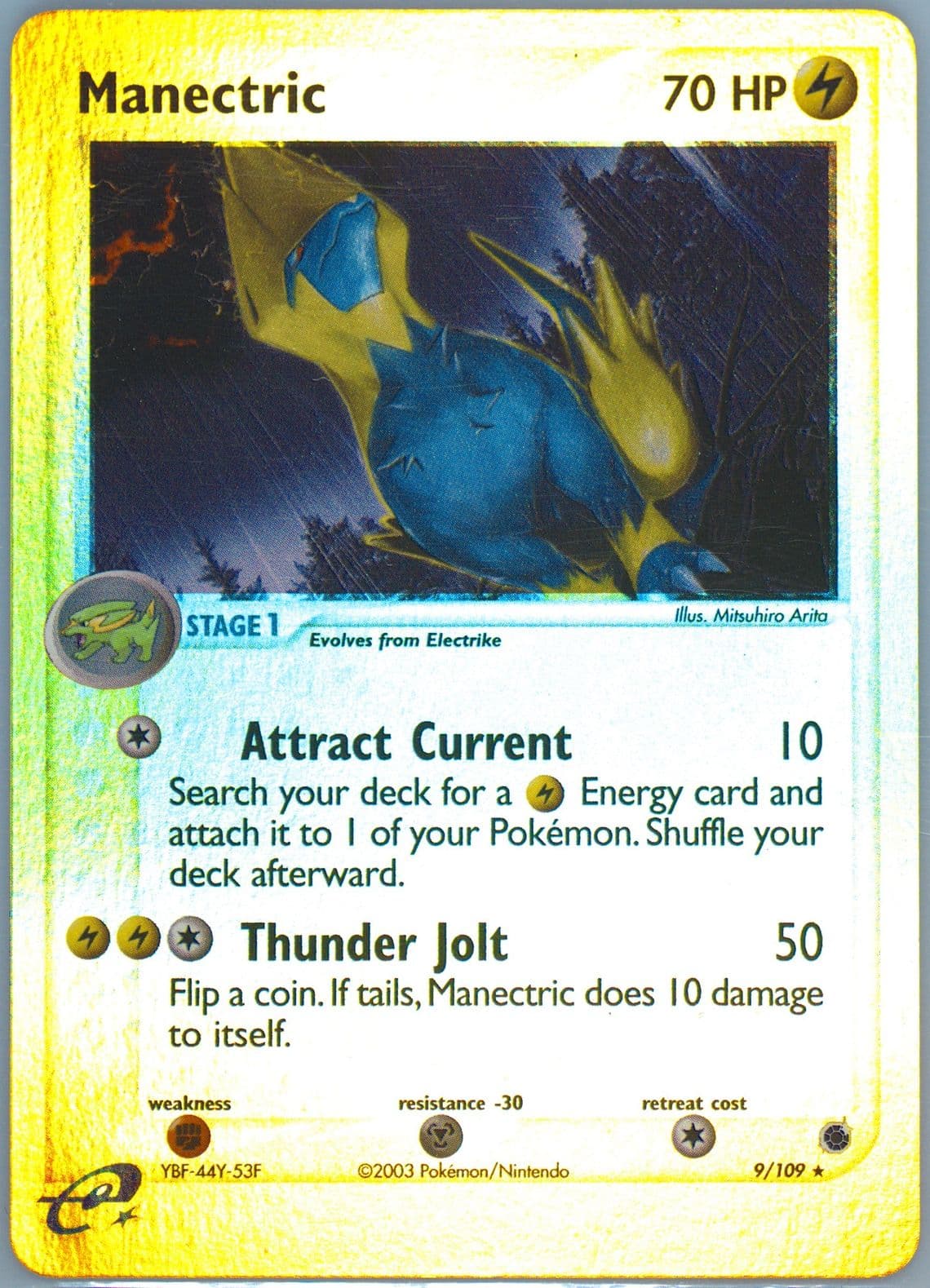 Manectric-Reverse Foil (9) 2003 Pokemon EX Ruby & Sapphire