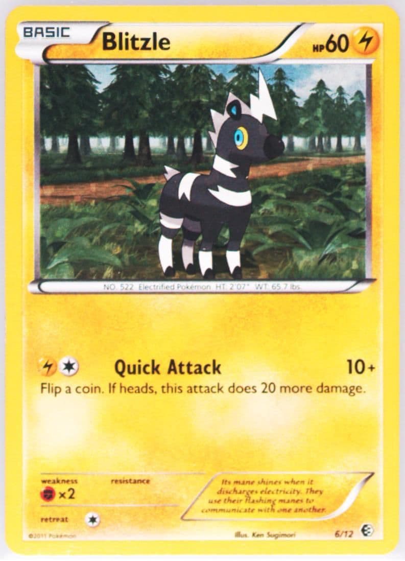 Blitzle-Holo (6) 2011 Pokemon McDonalds Collection