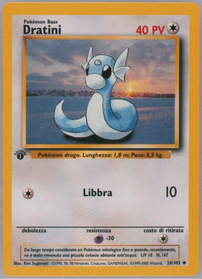 Dratini 1st Edition-Italian (26) 2000 Pokemon Game
