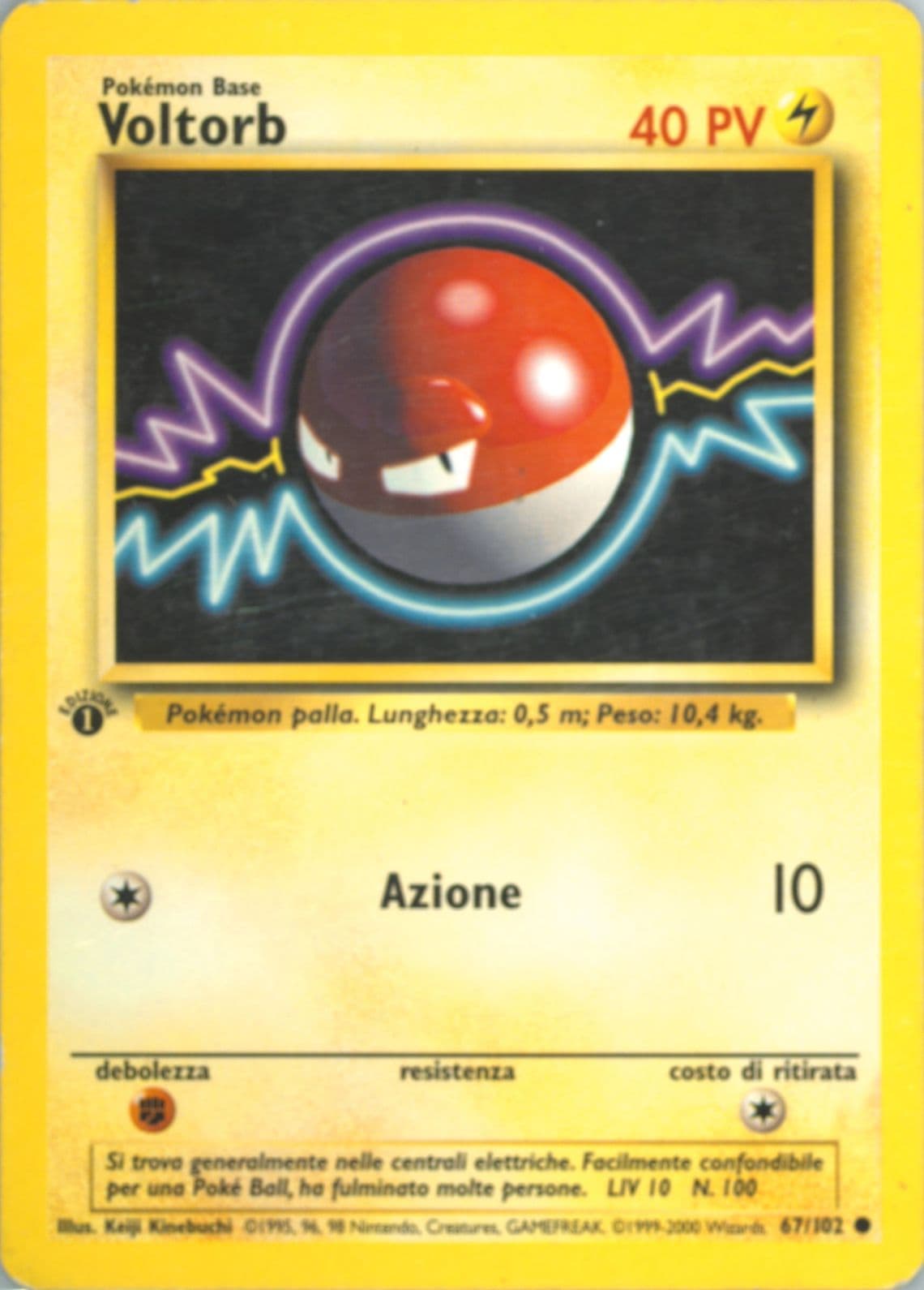 Voltorb 1st Edition-Italian (67) 2000 Pokemon Game