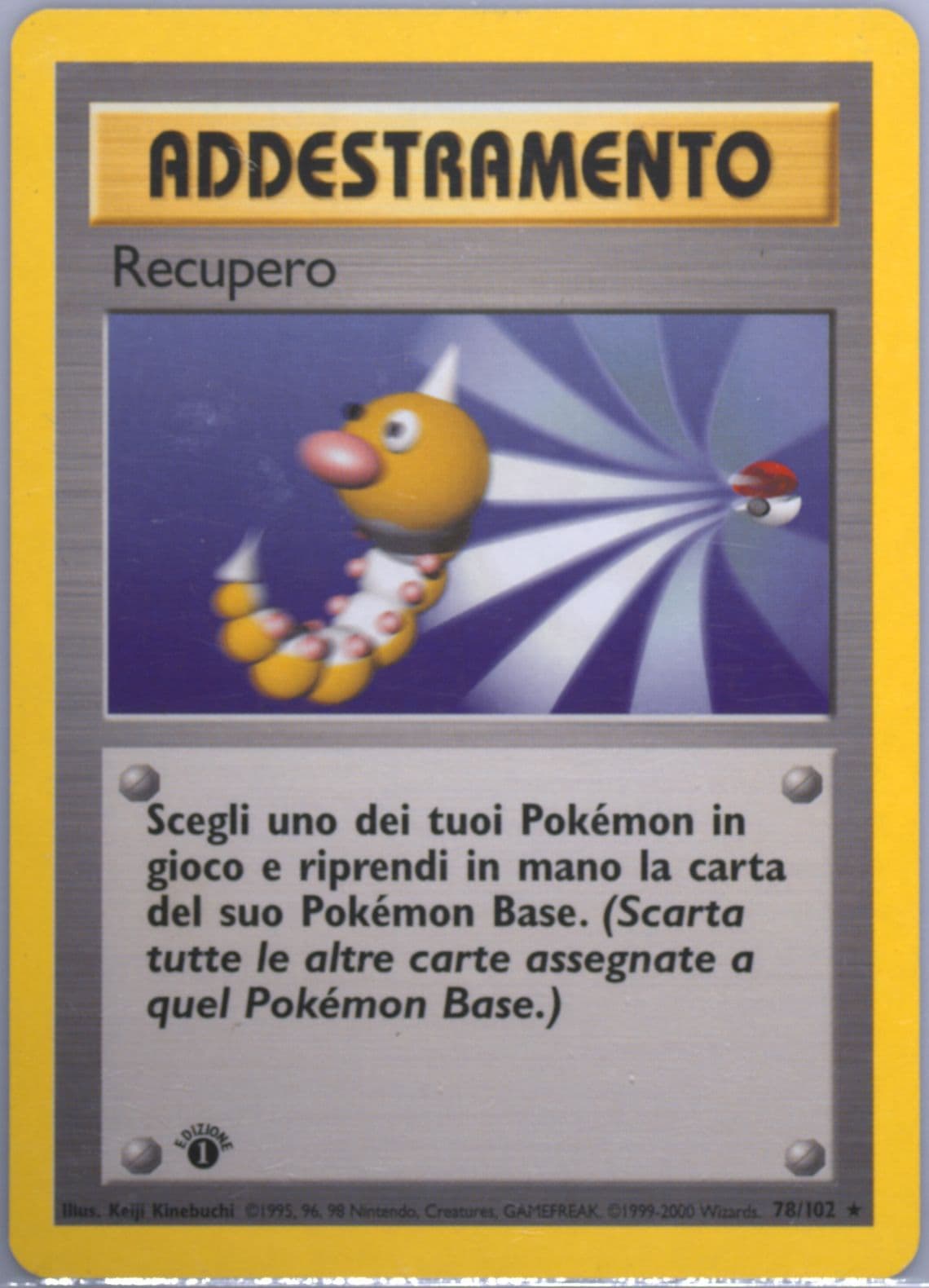 Recupero 1st Edition-Italian (78) 2000 Pokemon Game
