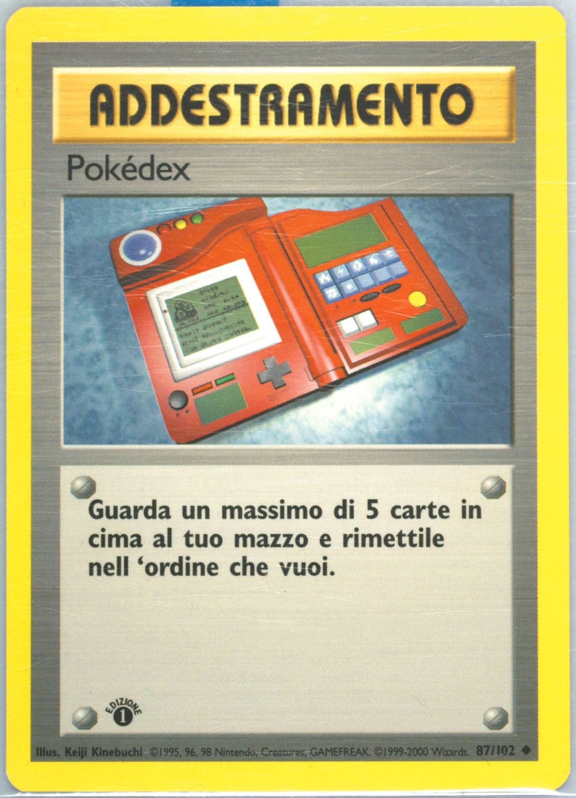 Pokedex 1st Edition-Italian (87) 2000 Pokemon Game