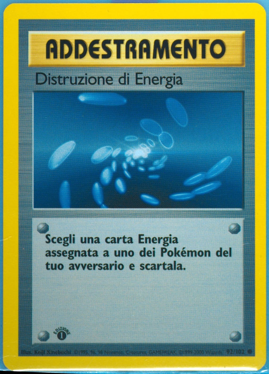 Distruzione DI Energia 1st Edition-Italian (92) 2000 Pokemon Game