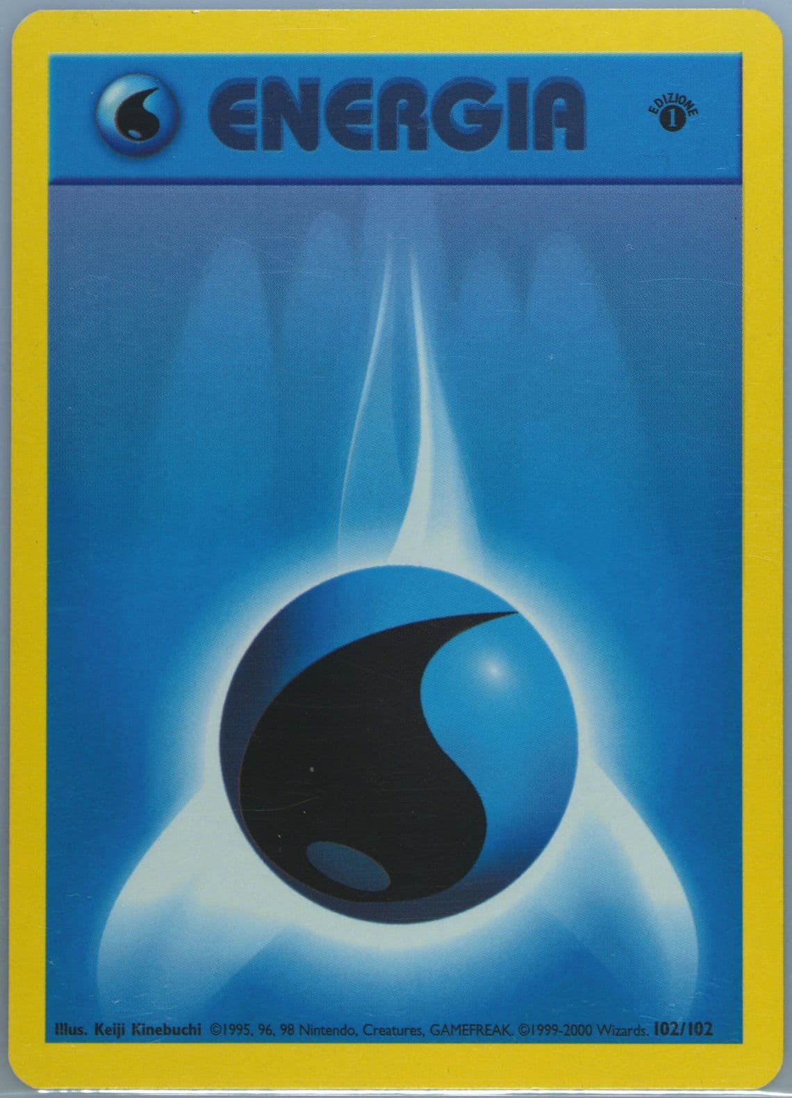 Water Energy 1st Edition-Italian (102) 2000 Pokemon Game