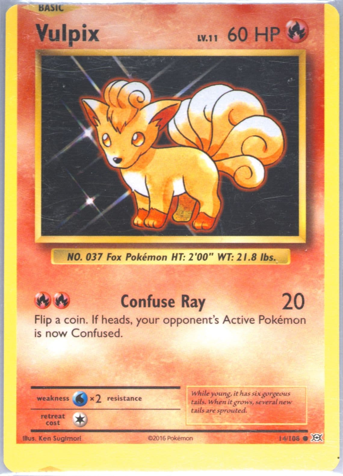 Vulpix (14) 2016 Pokemon XY Evolutions