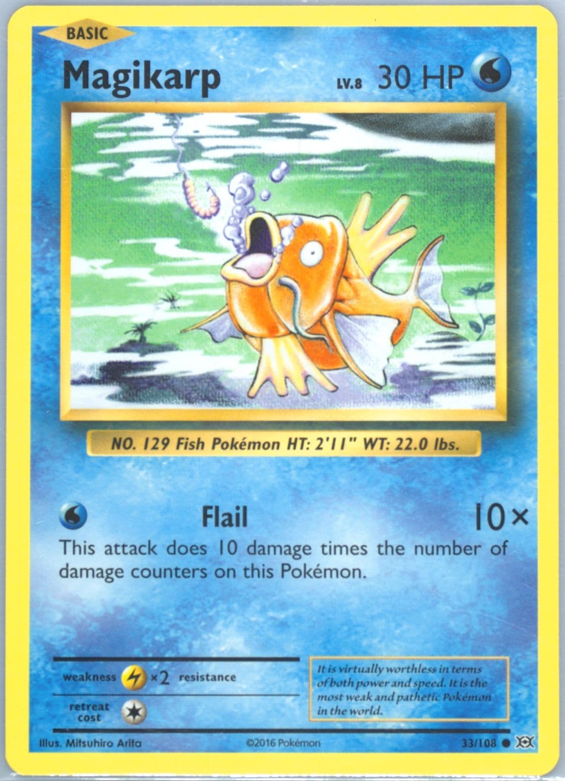 Magikarp (33) 2016 Pokemon XY Evolutions