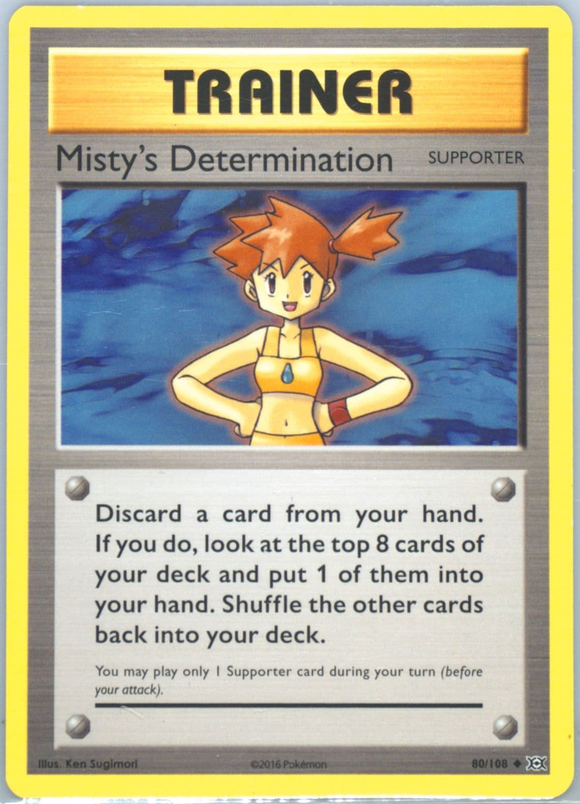 Misty's Determination (80) 2016 Pokemon XY Evolutions