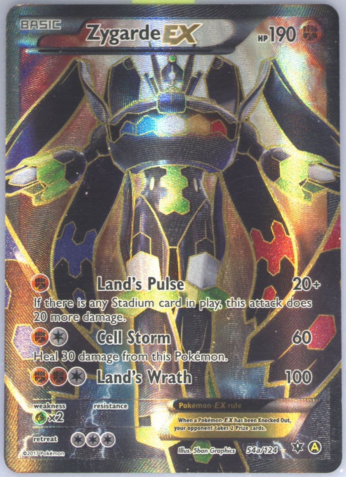 Full Art/Zygarde EX (54a) 2017 Pokemon Mega Powers Collection Promo