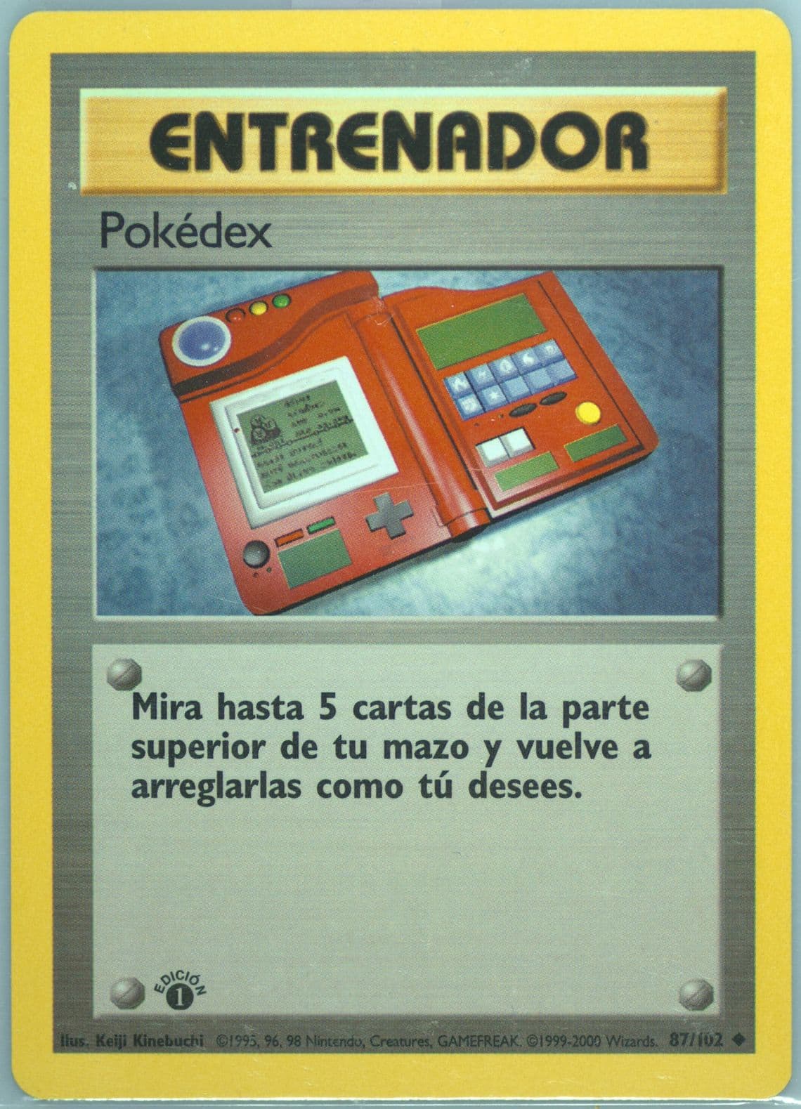 Pokedex 1st Edition (87) 1999 Pokemon Spanish
