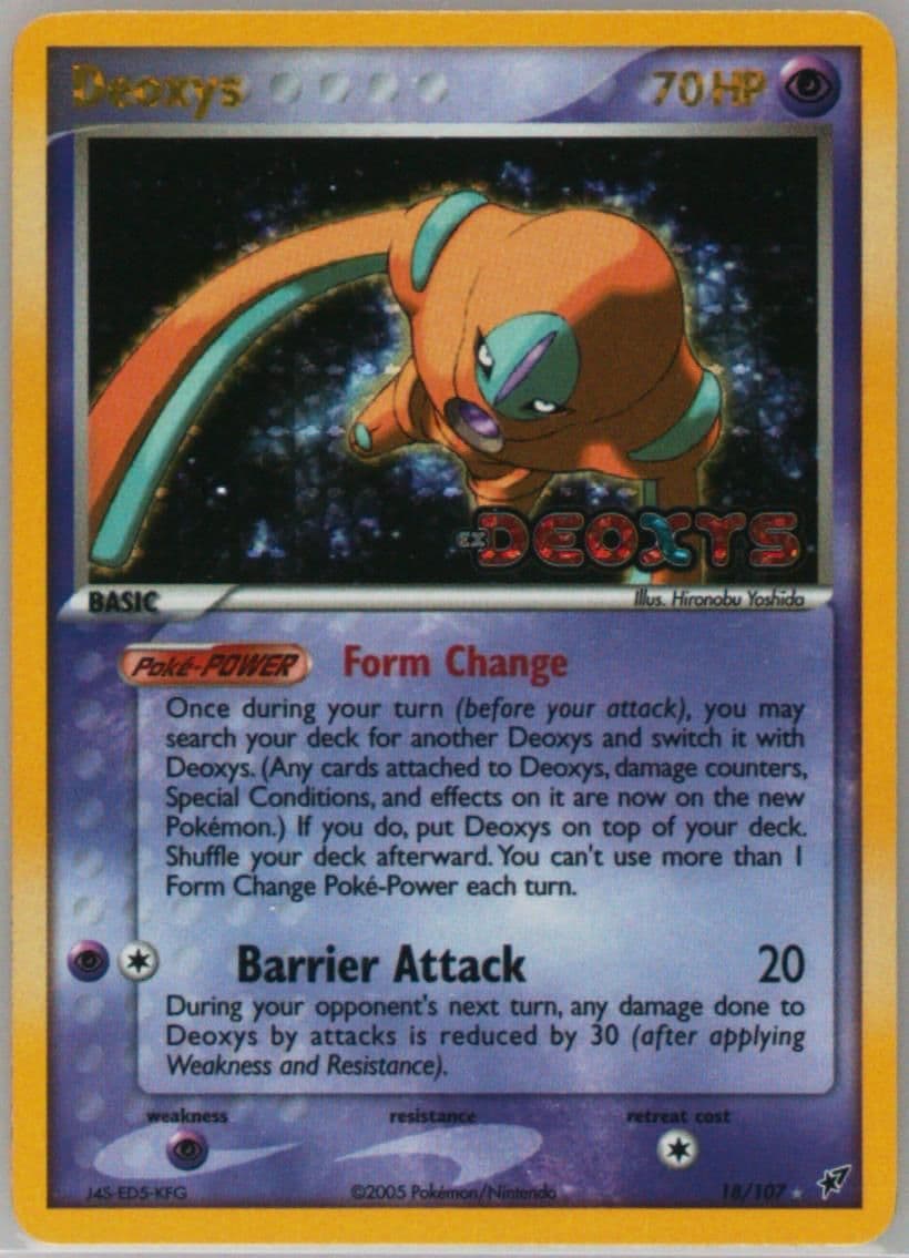 Deoxys-Reverse Foil (18) 2005 Pokemon EX Deoxys