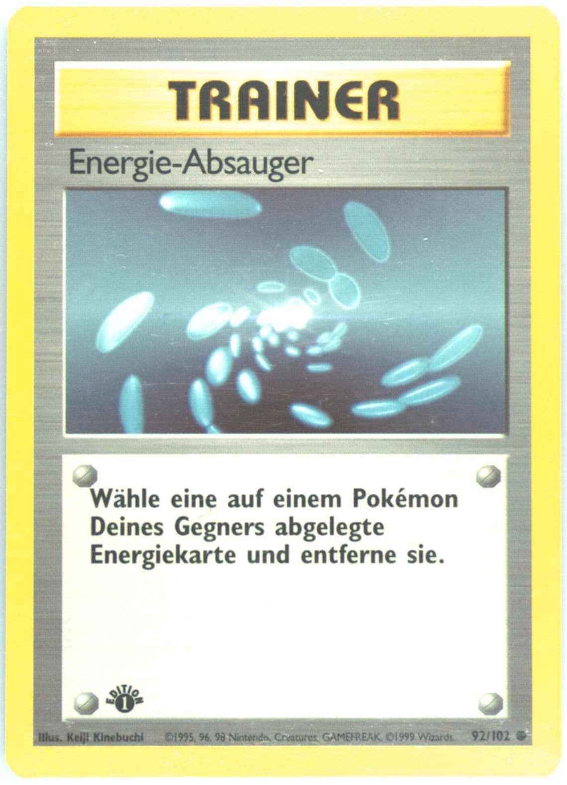 Energie-Absauger 1st Edition (92) 1999 Pokemon German