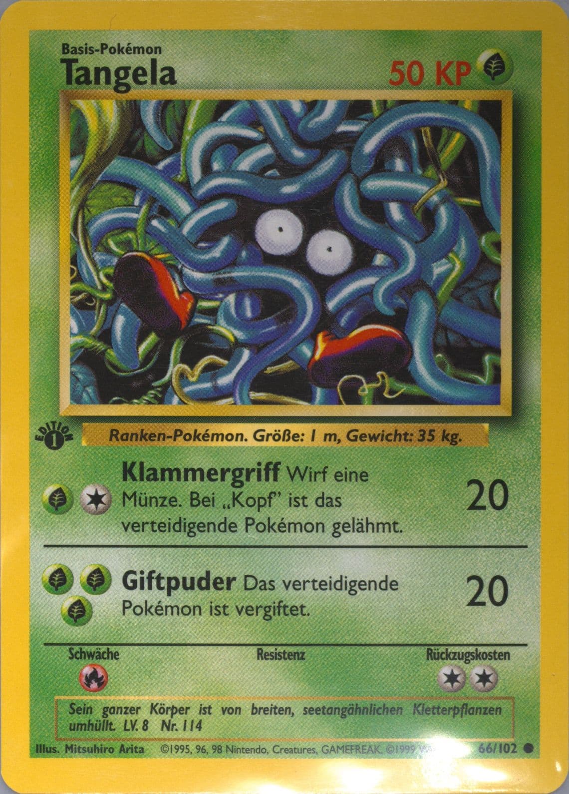 Tangela 1st Edition (66) 1999 Pokemon German