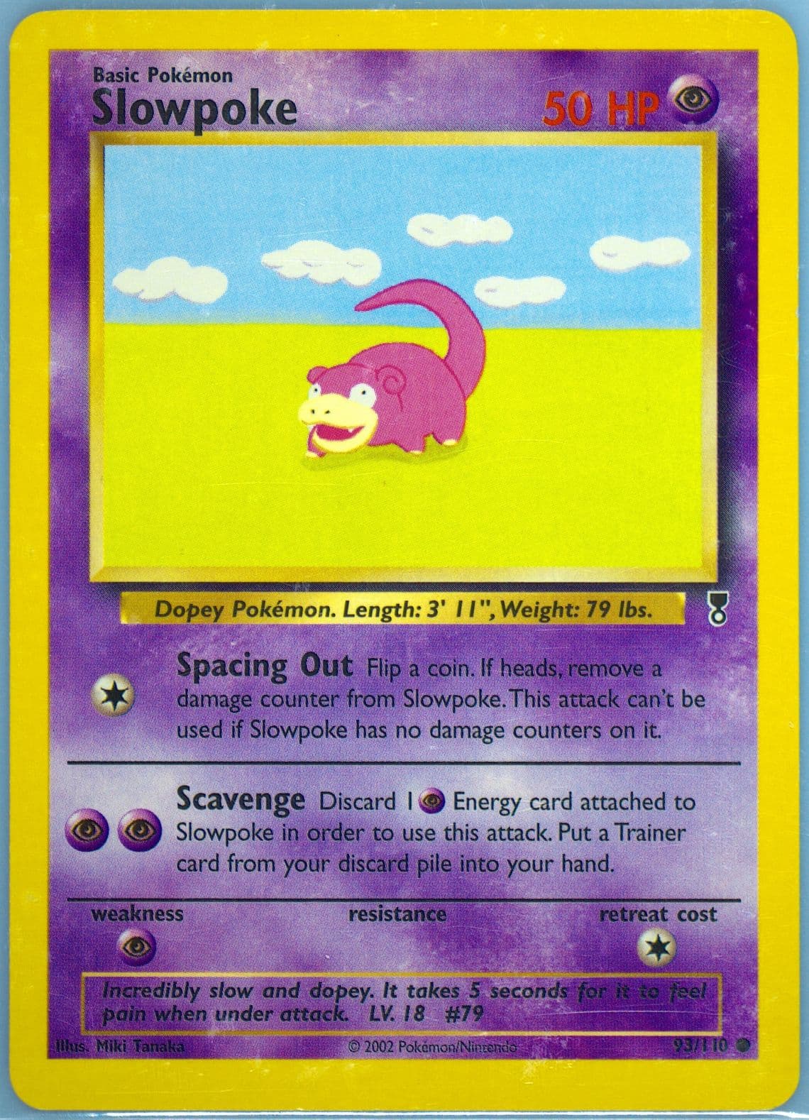Slowpoke (93) 2002 Pokemon Legendary Collection