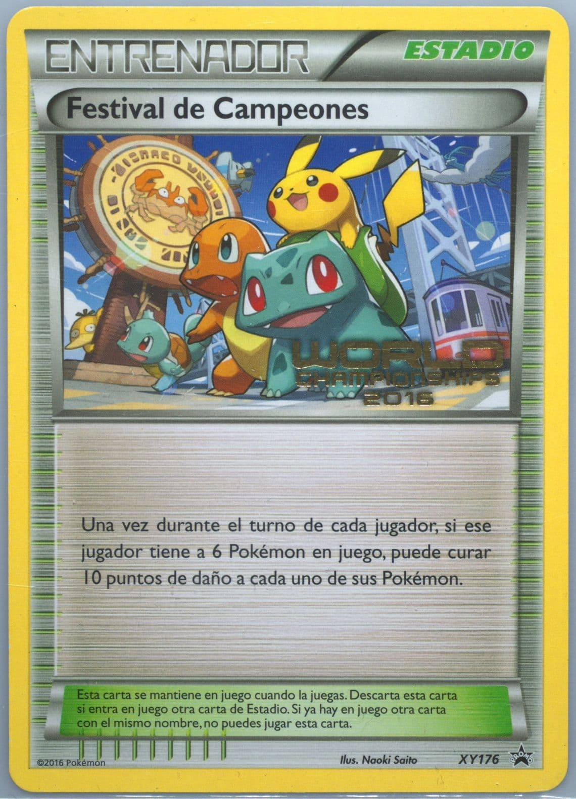Champions Festival Worlds 16-Spanish (XY176) 2016 Pokemon XY Black Star Promo
