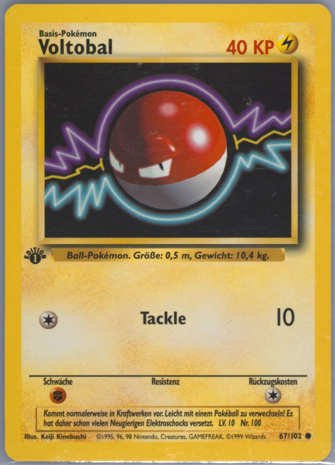 Voltobal 1st Edition (67) 1999 Pokemon German
