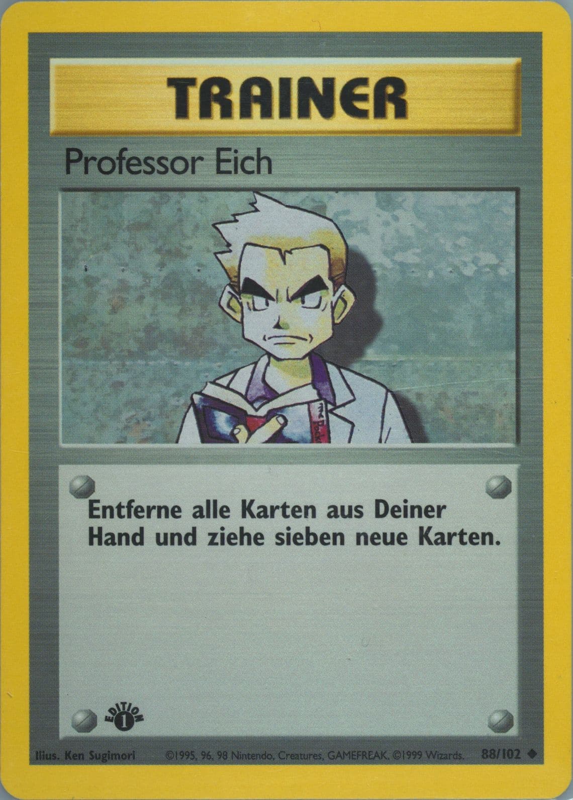 Professor Eich 1st Edition (88) 1999 Pokemon German