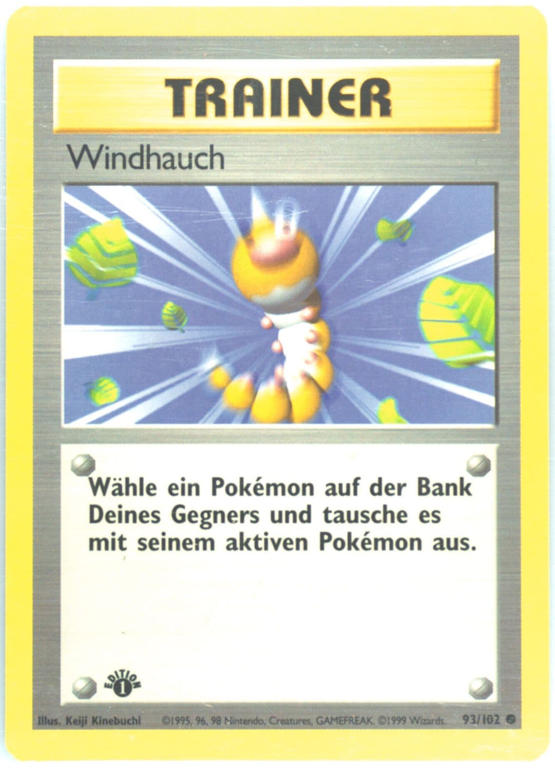 Windhauch 1st Edition (93) 1999 Pokemon German