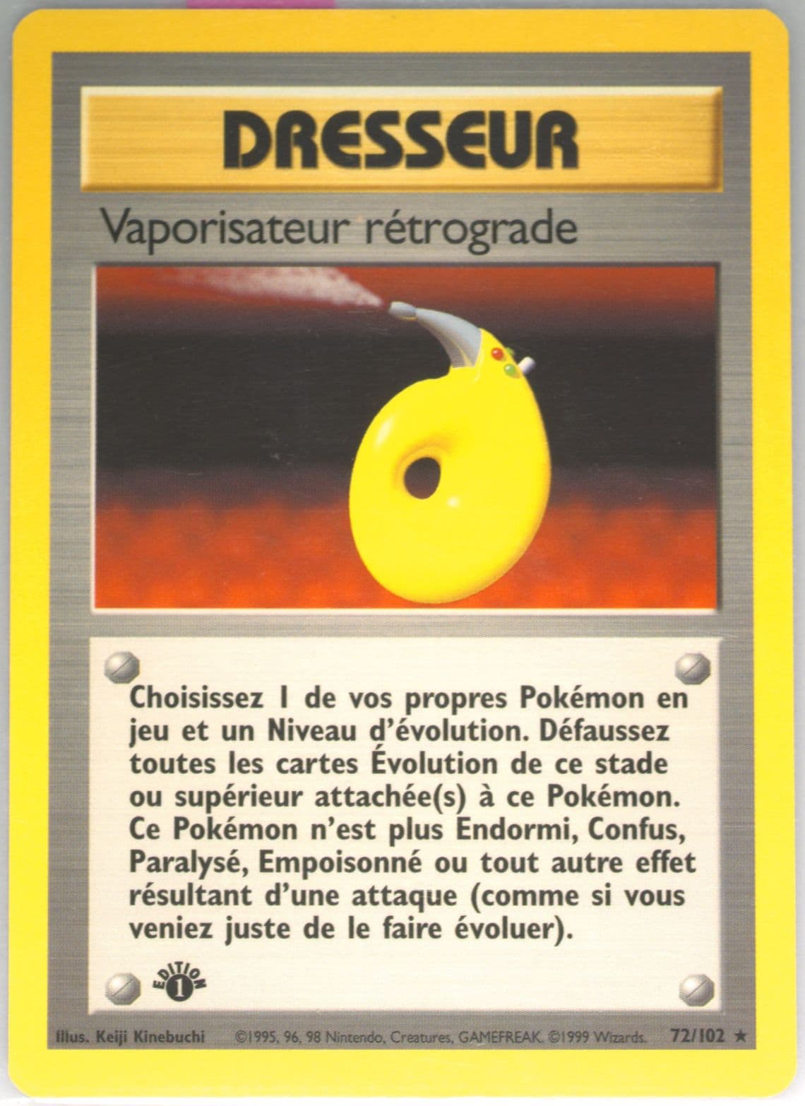 Vaporisateur Retrograde 1st Edition (72) 1999 Pokemon French