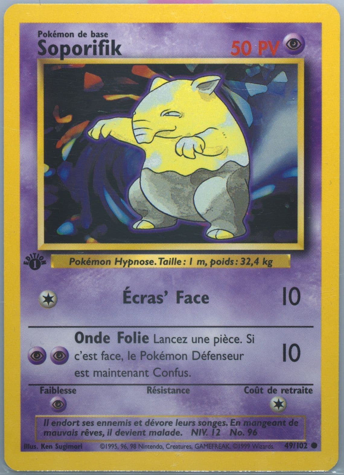 Soporifik 1st Edition (49) 1999 Pokemon French