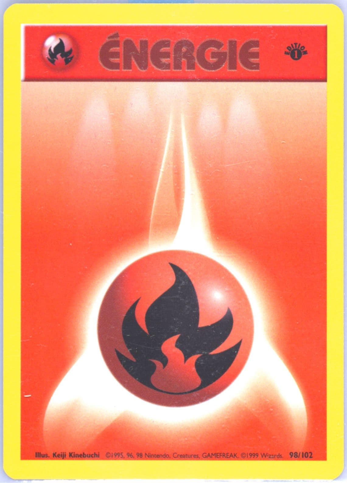Fire Energie 1st Edition (98) 1999 Pokemon French