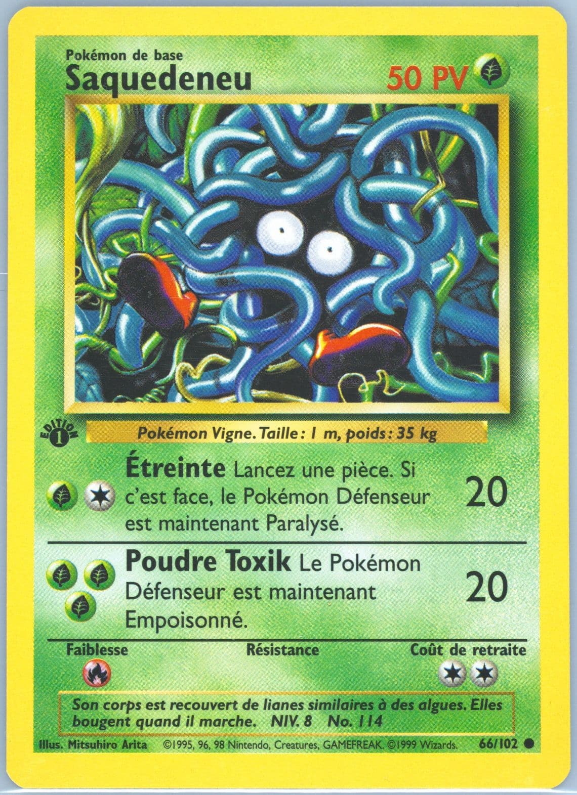 Saquedeneu 1st Edition (66) 1999 Pokemon French