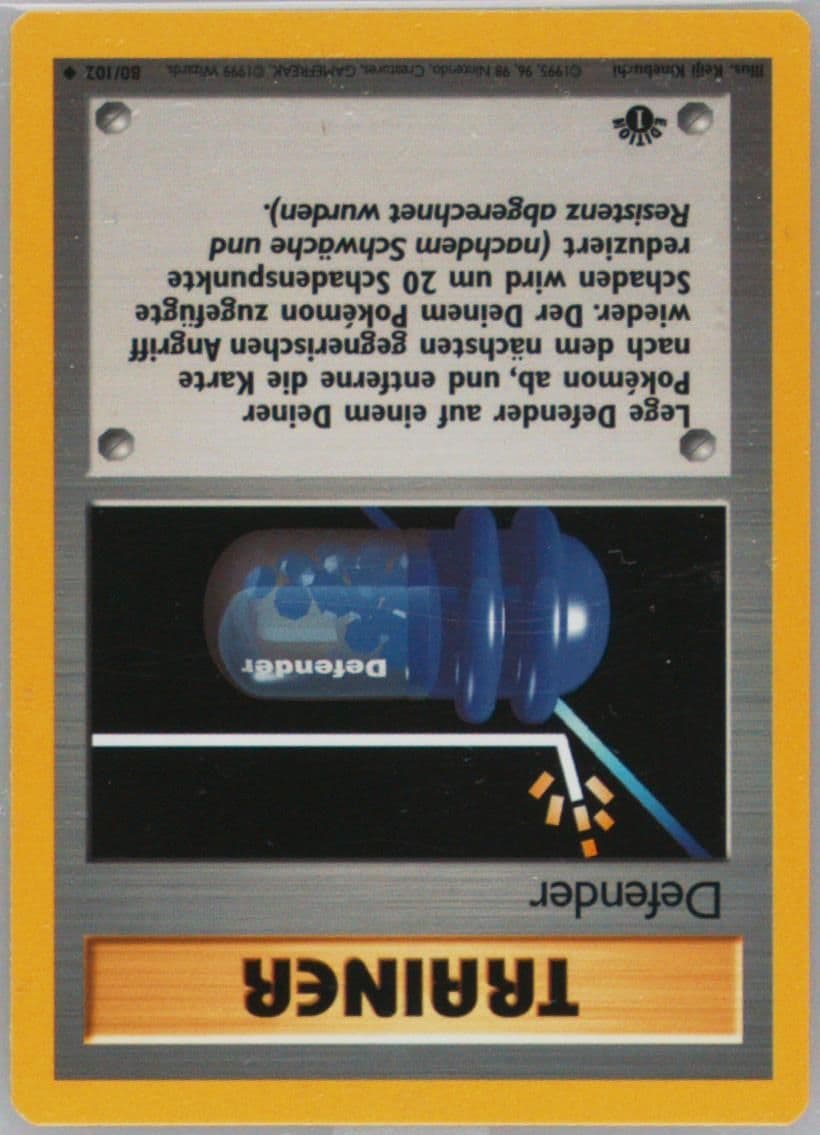 Defender 1st Edition (80) 1999 Pokemon German