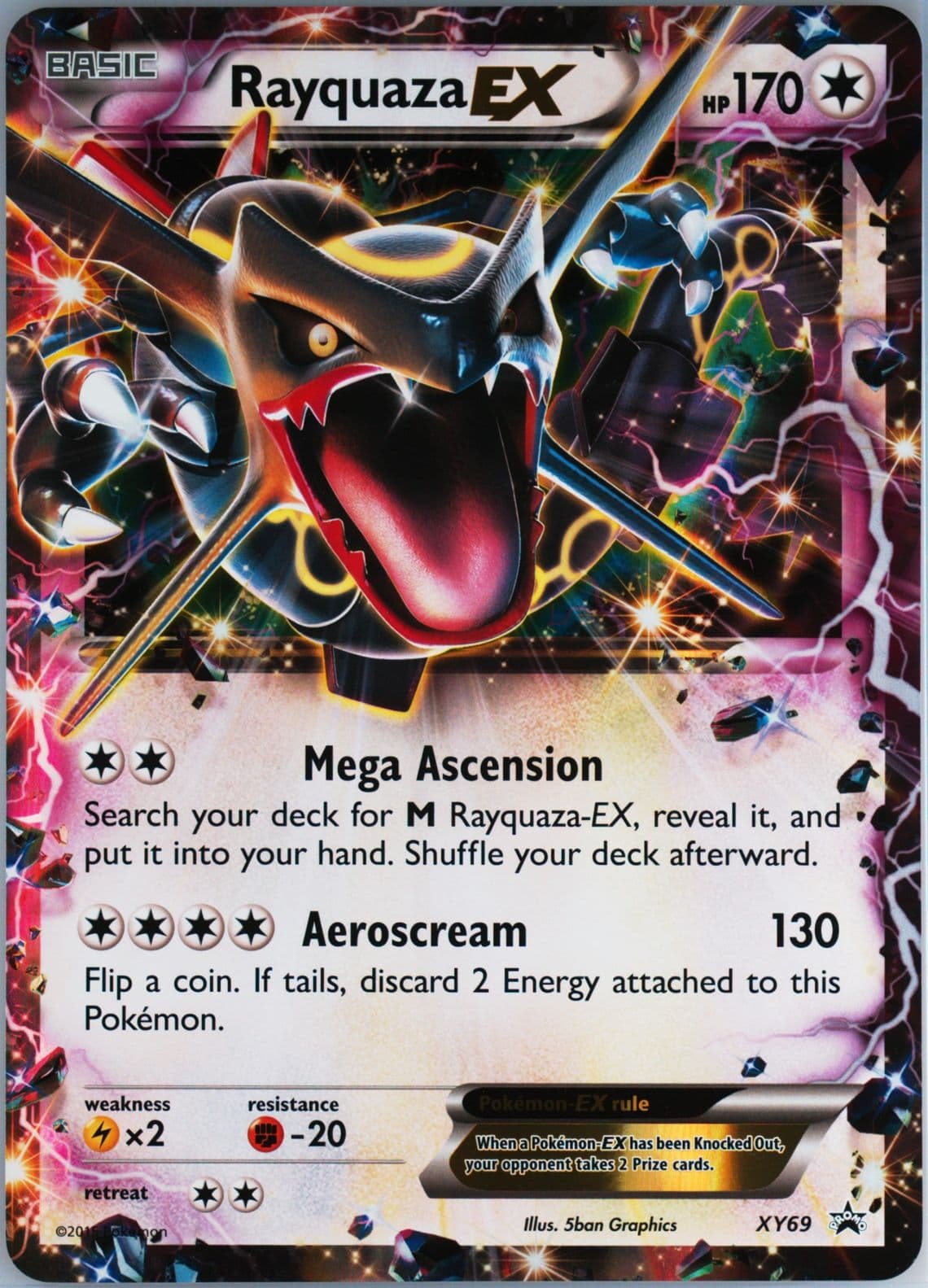 Rayquaza EX Jumbo (XY69) 2015 Pokemon XY Black Star Promos