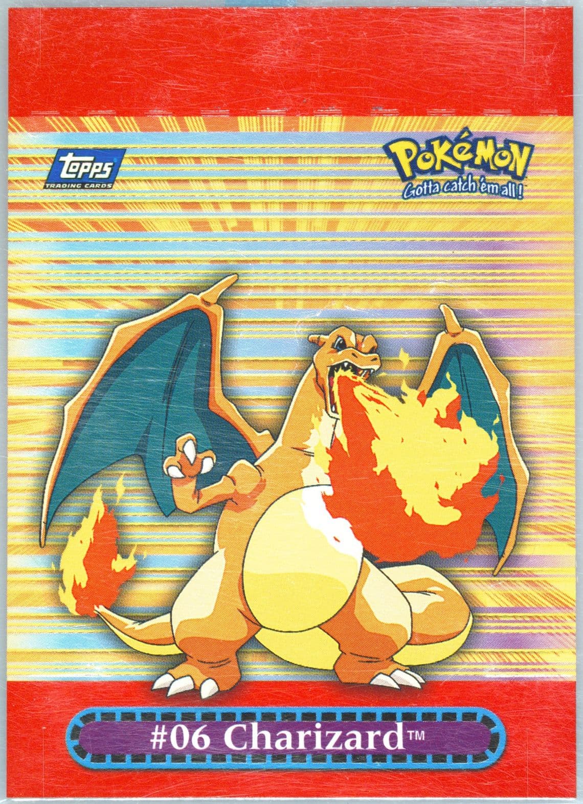 Charizard (9) 2000 Topps Pokemon TV Animation Series 3 Pop-Up