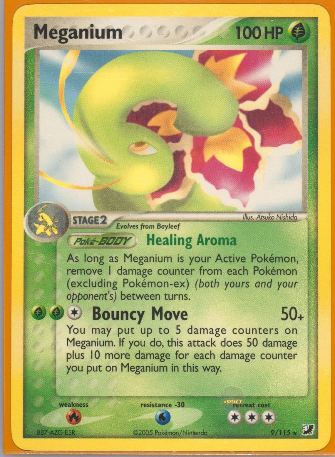 Meganium Promo (9) 2005 Pokemon EX Unseen Forces