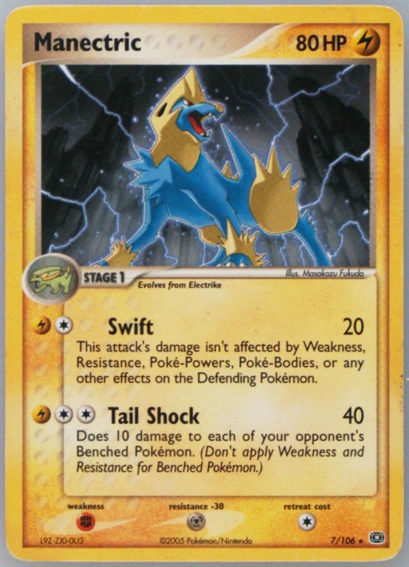 Manectric Wildfire Theme Deck (7) 2005 Pokemon EX Emerald
