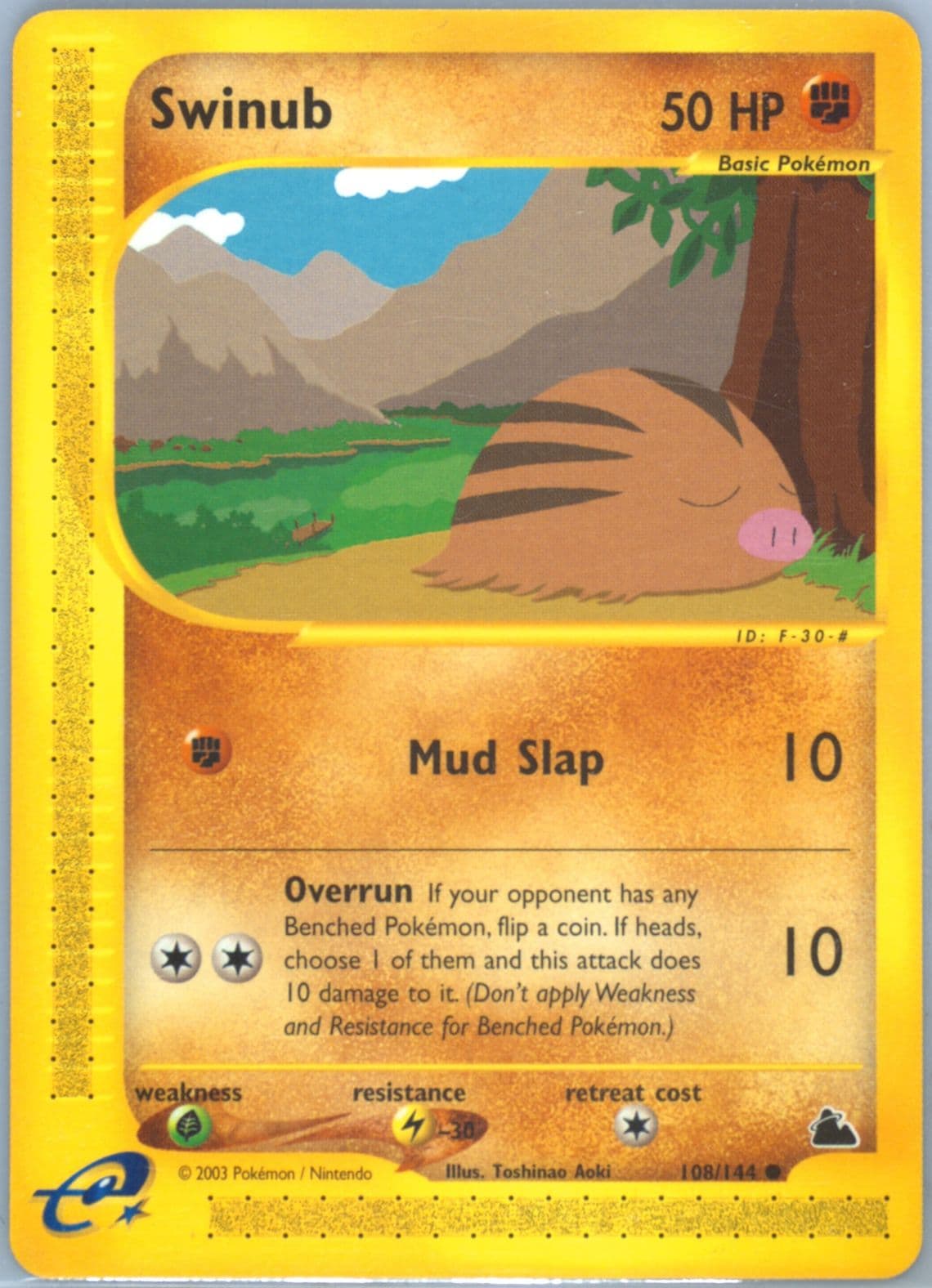 Swinub (108) 2003 Pokemon Skyridge