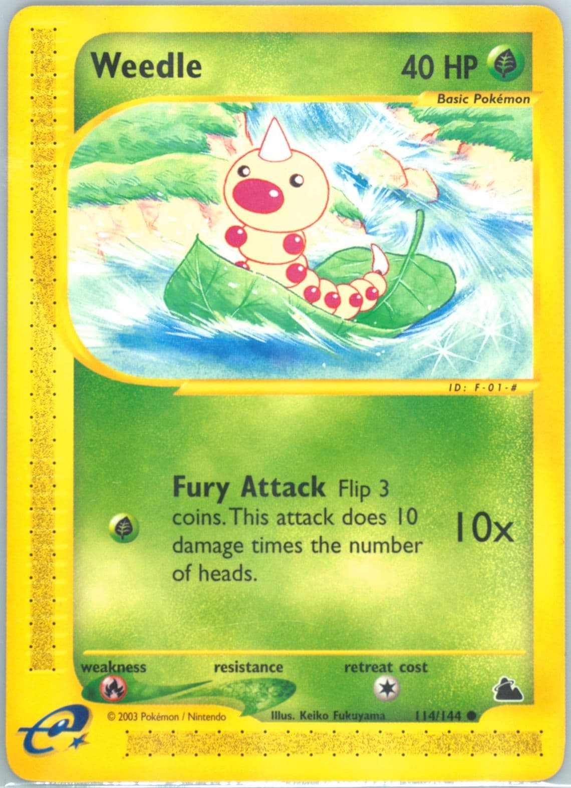Weedle (114) 2003 Pokemon Skyridge