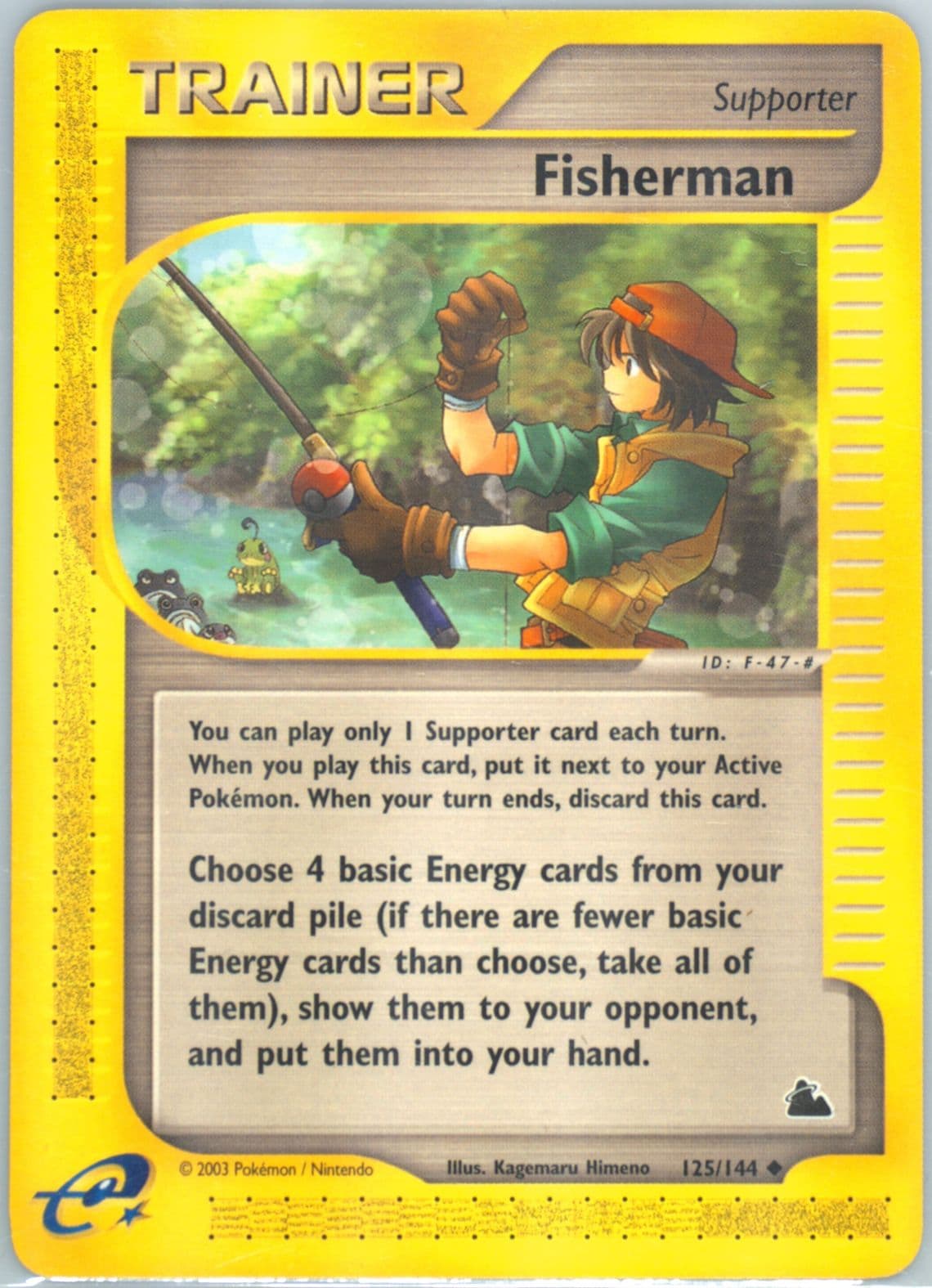 Fisherman (125) 2003 Pokemon Skyridge