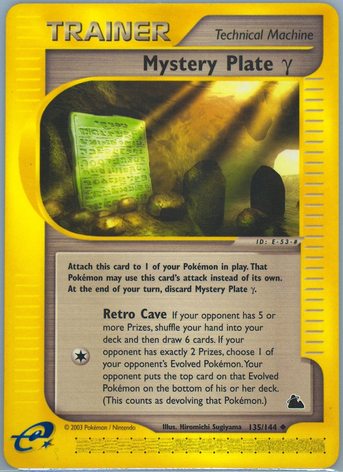 Mystery Plate Y (135) 2003 Pokemon Skyridge