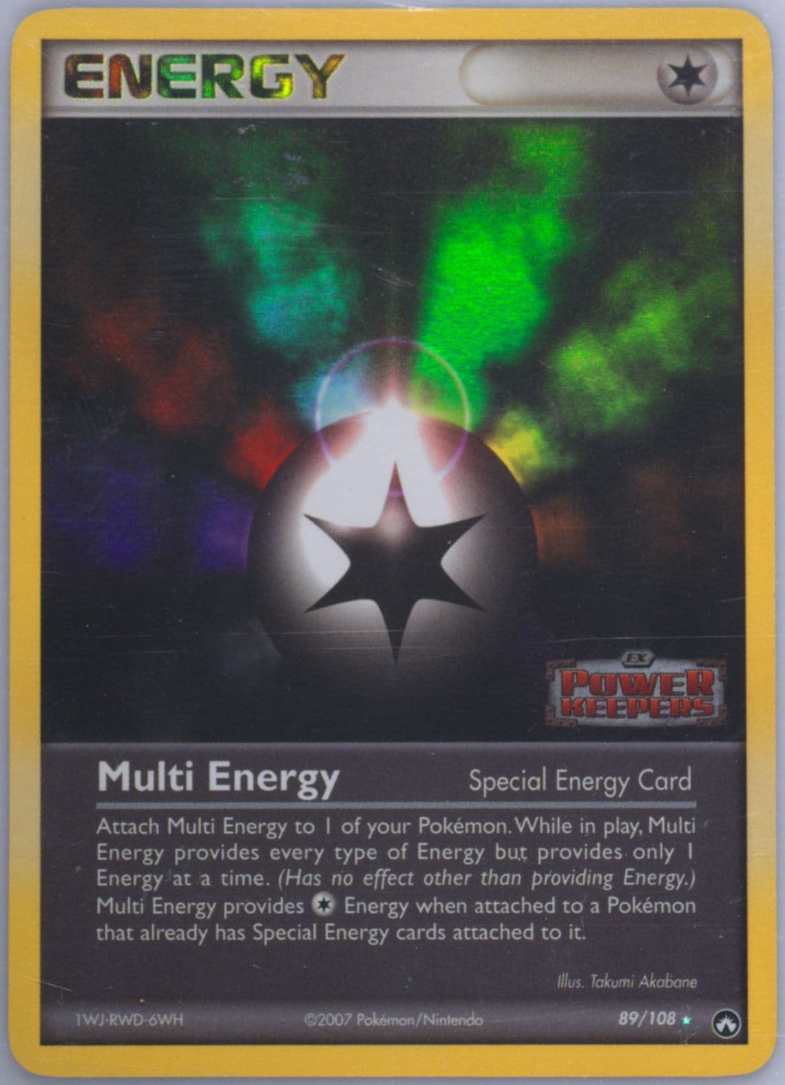 Multi Energy-Reverse Foil (89) 2007 Pokemon EX Power Keepers