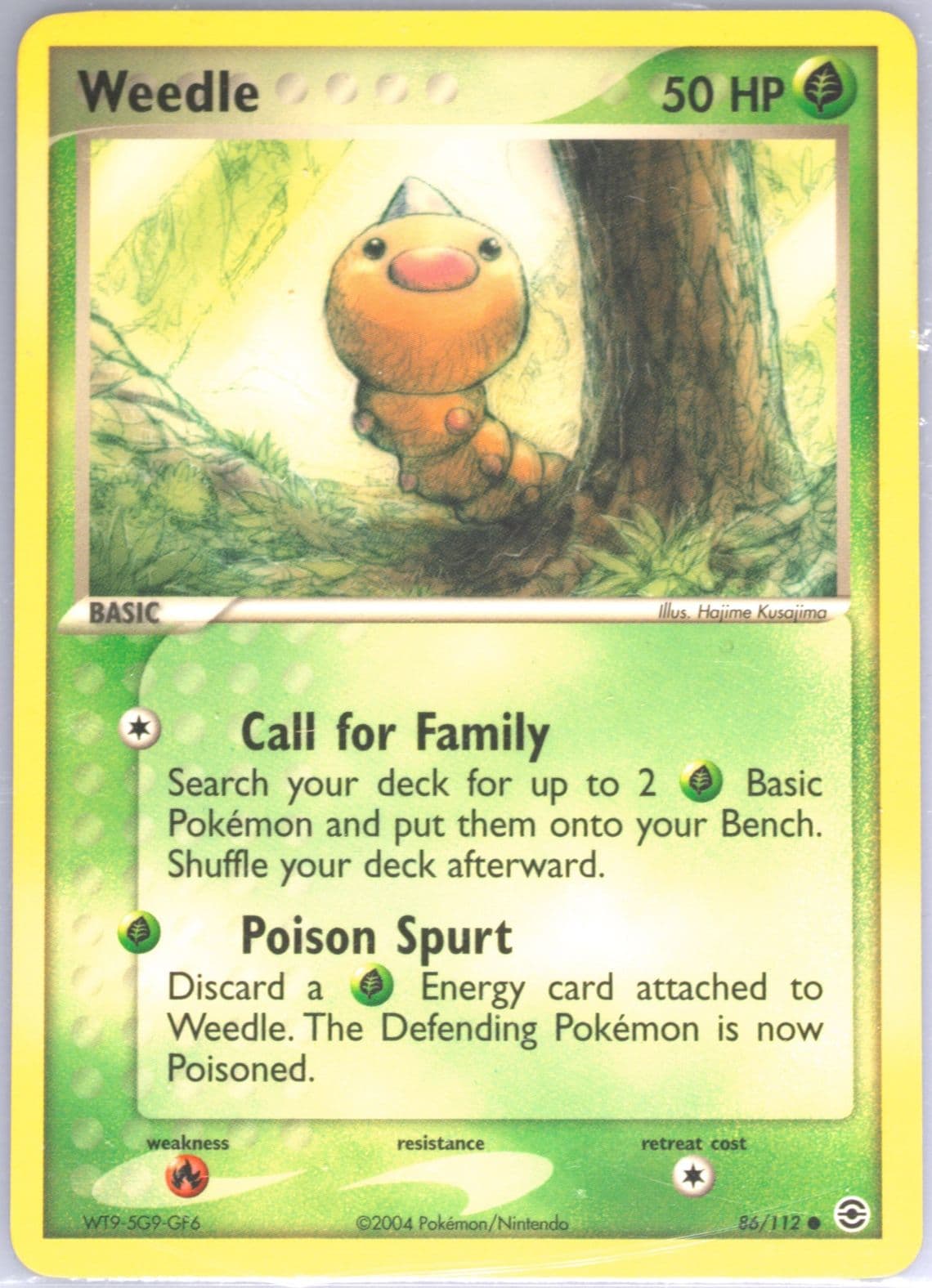 Weedle (86) 2004 Pokemon EX Fire Red & Leaf Green