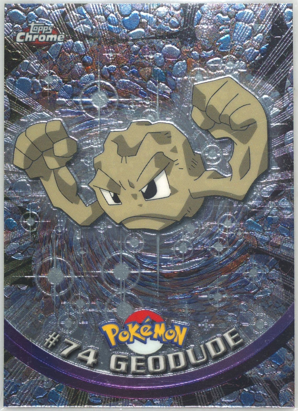 Geodude (74) 2000 Topps Chrome Pokemon T.V.
