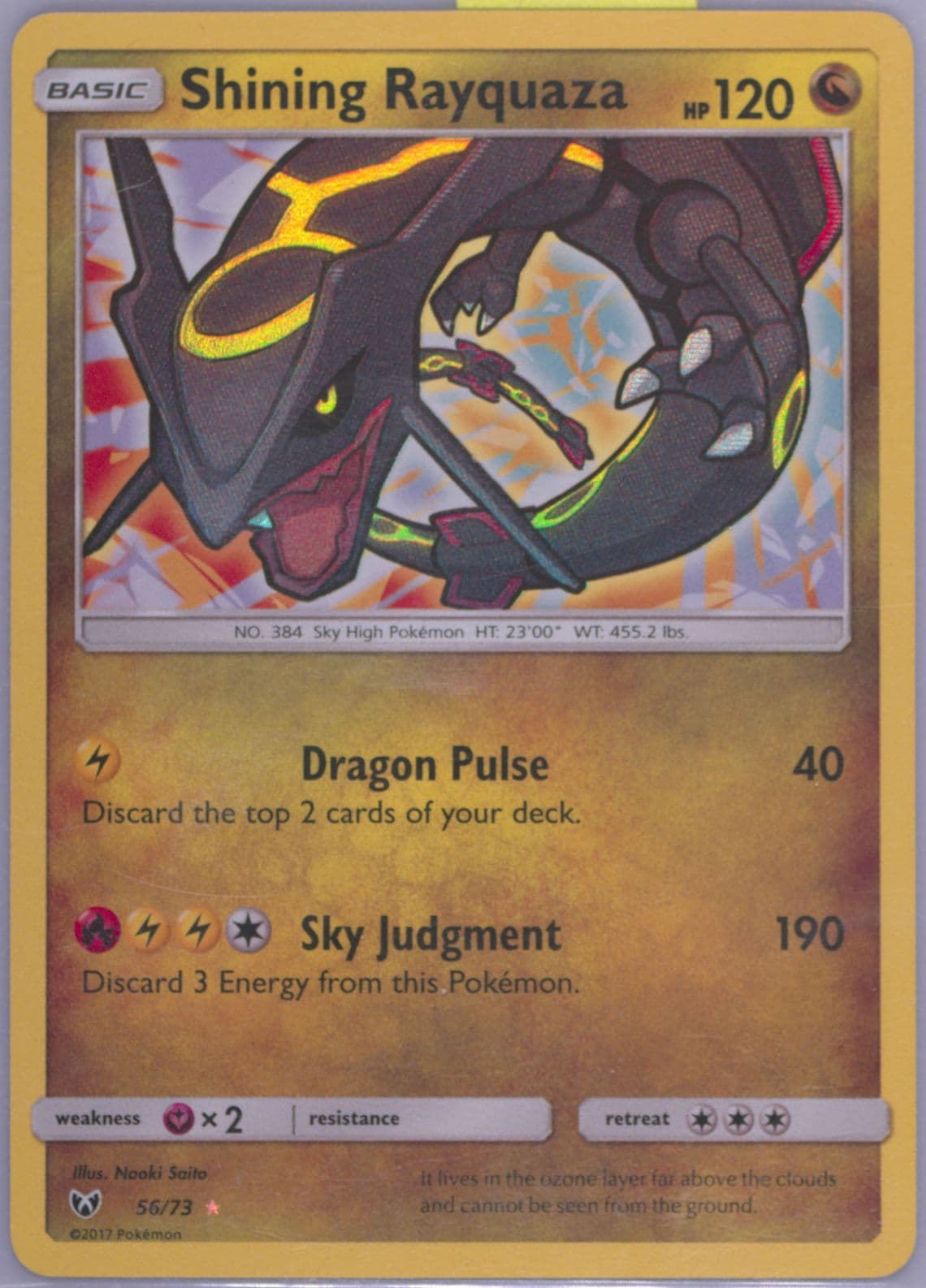 Shining Rayquaza-Holo (56) 2017 Pokemon Sun & Moon Shining Legends