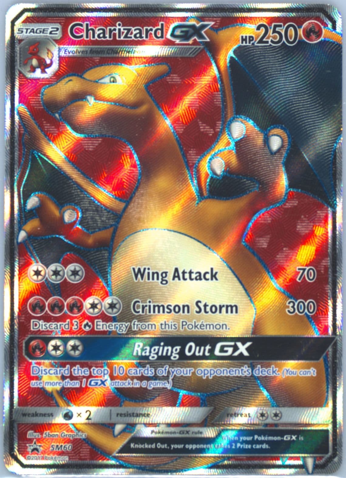 Full Art/Charizard GX Charizard GX Premium Collection (SM60) 2017 Pokemon SM Black Star Promo