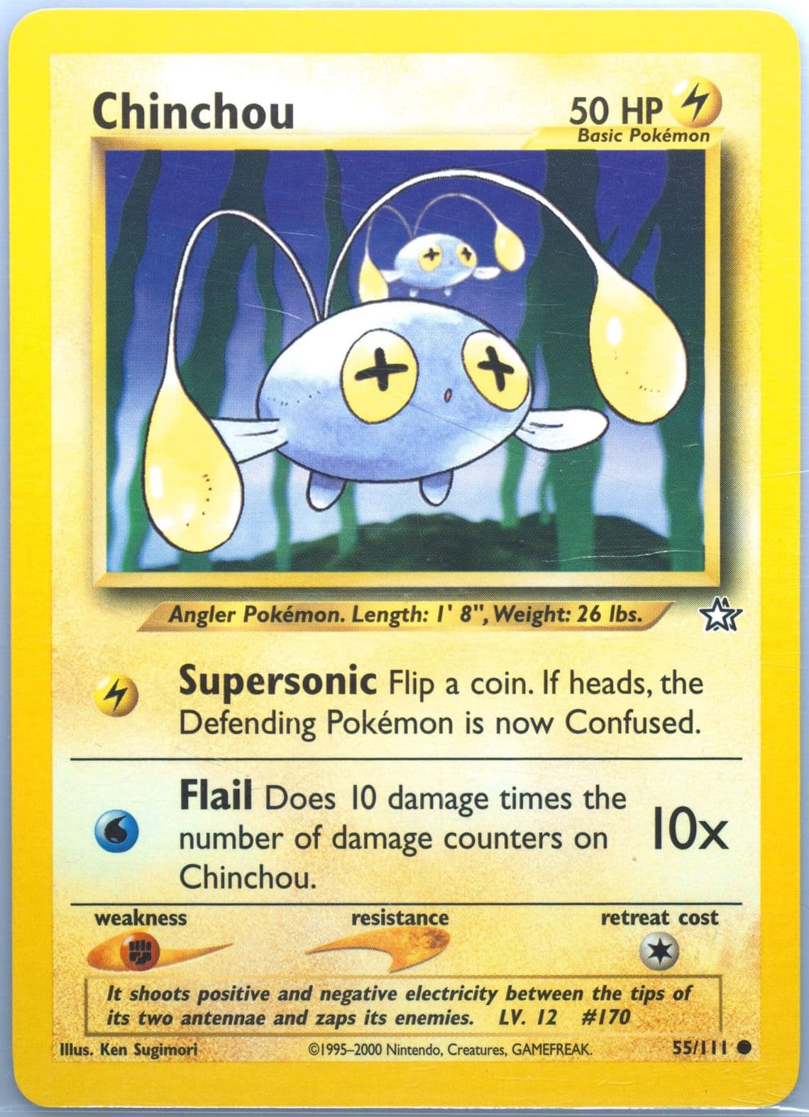 Chinchou (55) 2000 Pokemon Neo Genesis