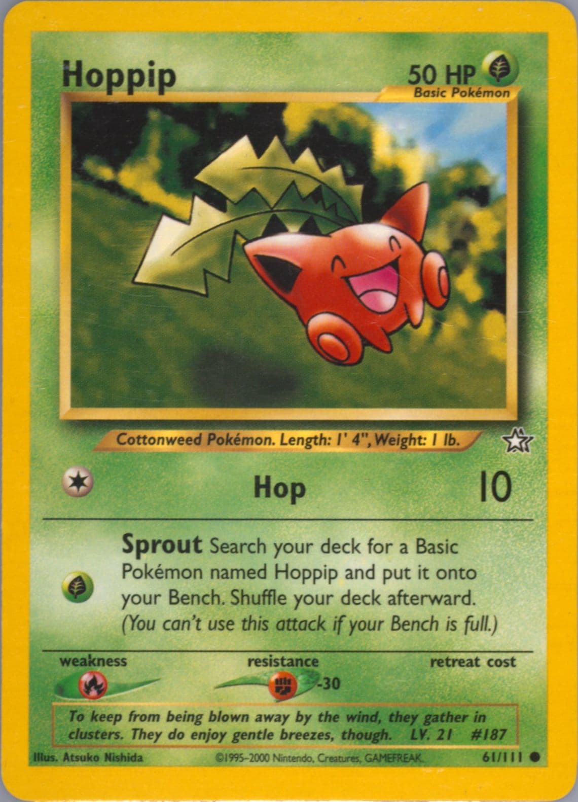 Hoppip (61) 2000 Pokemon Neo Genesis