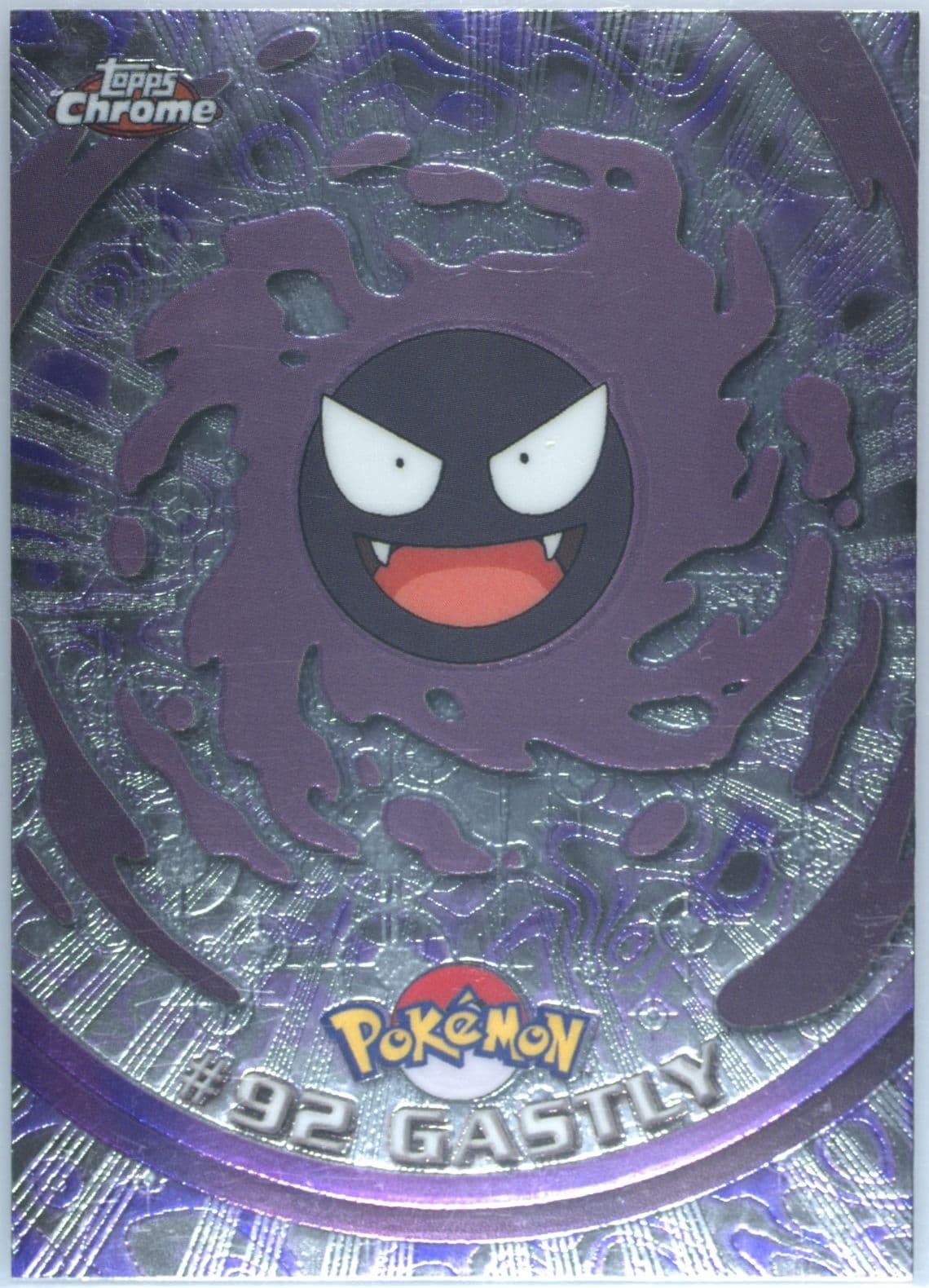 Gastly (92) 2000 Topps Chrome Pokemon T.V.