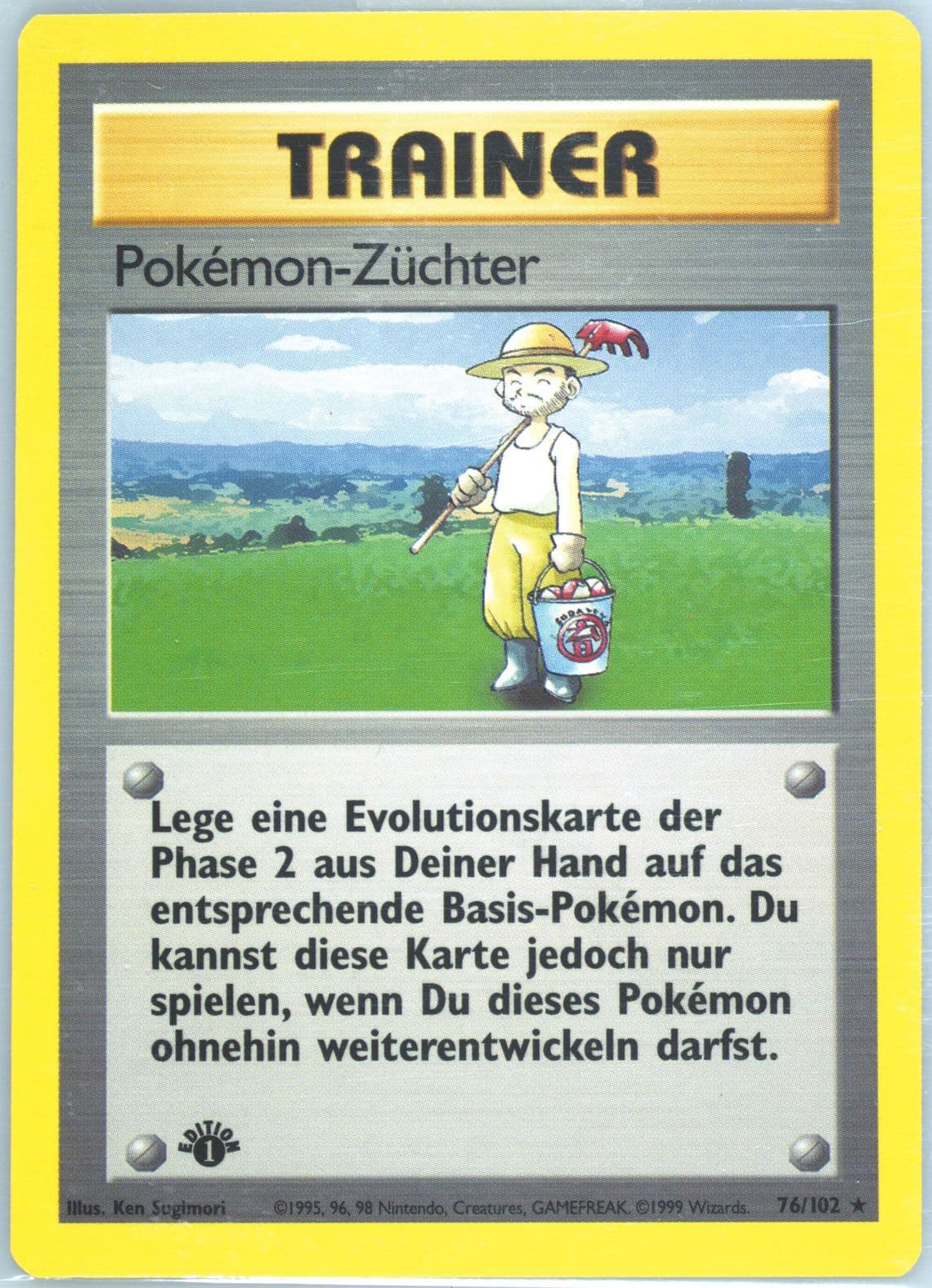 Pokemon-Zuchter 1st Edition (76) 1999 Pokemon German